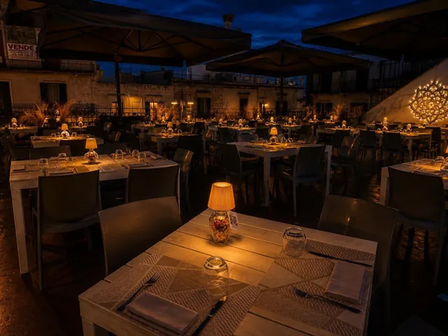La terrazza di sera