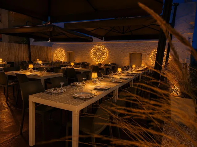 La terrazza di sera
